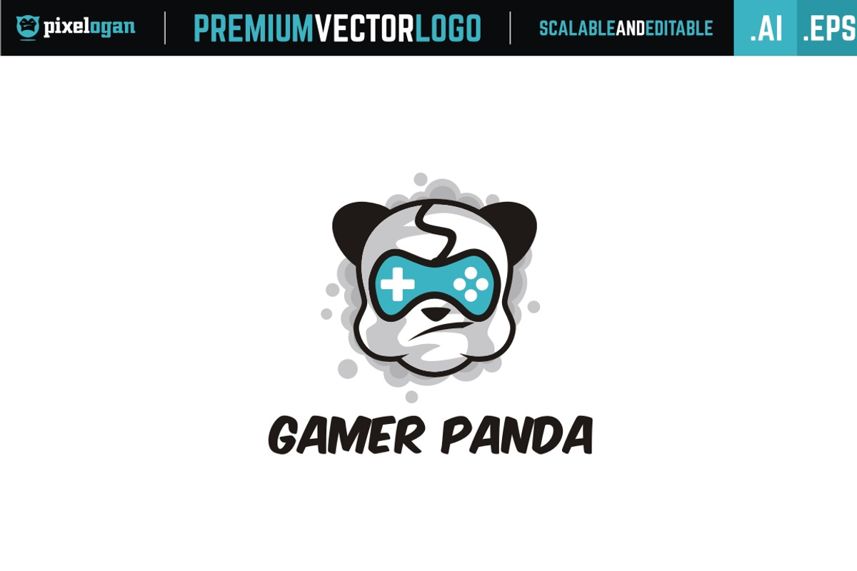Gamer Panda, a Branding & Logo Template by pixelogan (Photo 1 of 2)