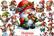 Christmas Gnome Musicians PNG, an Illustration by Craft Nest (Thumbnail 1 of 6)