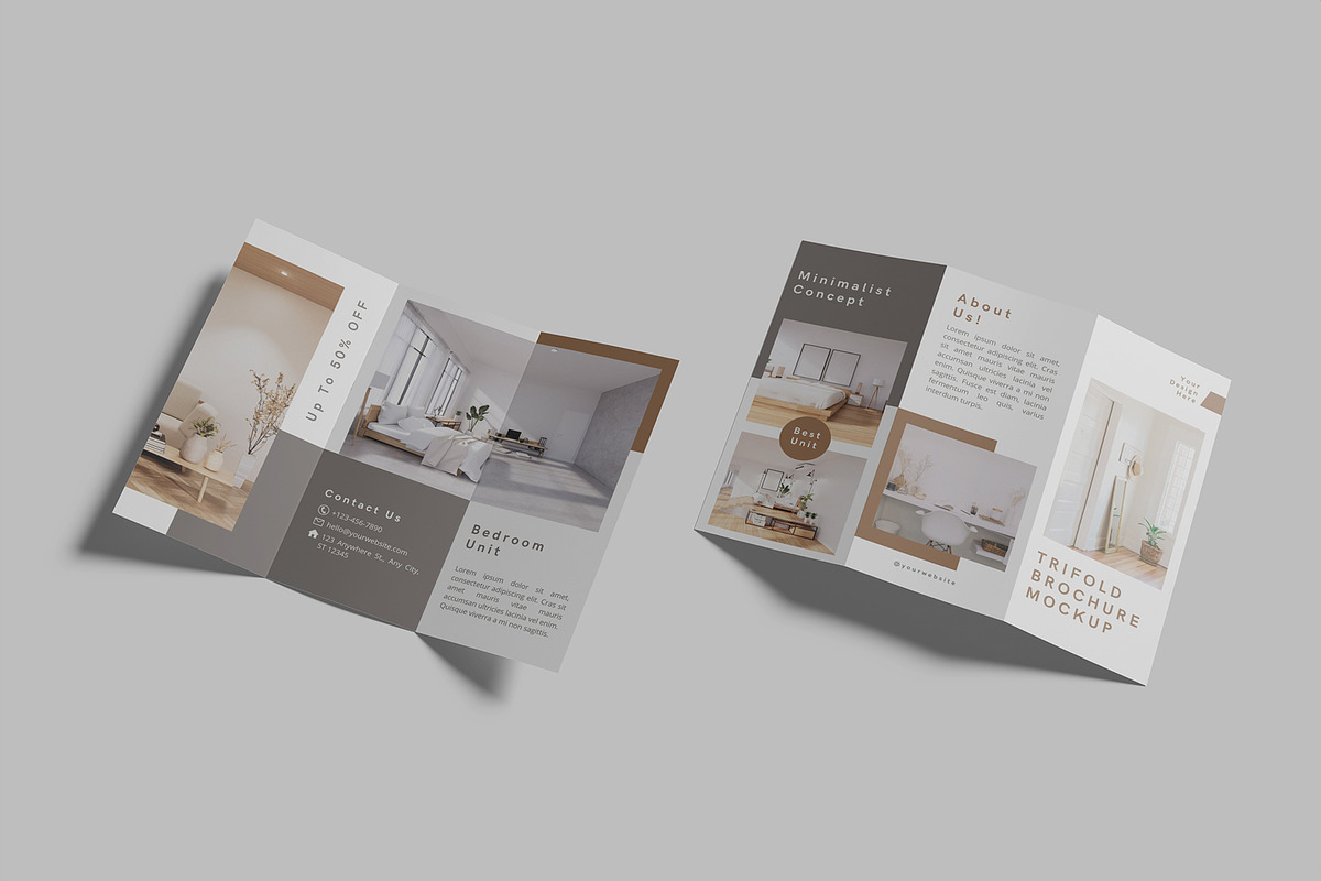 Trifold Brochure Mockup, a Print Template by Graphiculon (Photo 10 of 11)