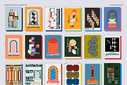 Retro Colour Block Vector Objects, an Object Graphic by angelainthefields (Thumbnail 9 of 23)