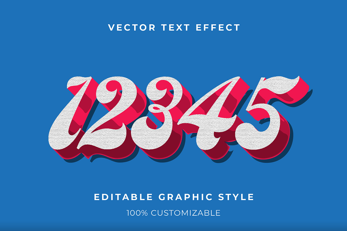 Elegant 3D Script Text Effect preview 2