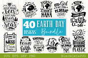 Save the Earth SVG bundle 40 designs, an Illustration by BlackCatsMedia (Thumbnail 3 of 4)