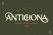 Antichona - Rough Sans Font, a Script Font by Alpaprana (Thumbnail 1 of 12)