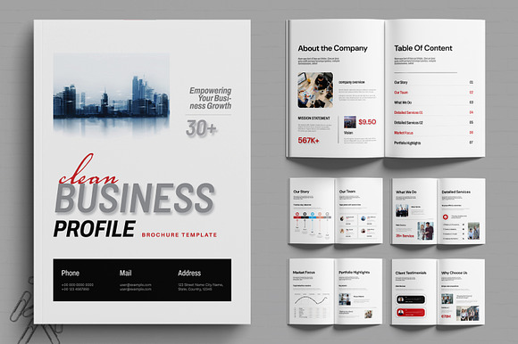 Corporate Business Profile Template preview 7
