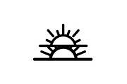 Minimal Sunrise Sunset Nature, a Graphic by BIPLOB EXPERT (Thumbnail 7 of 13)