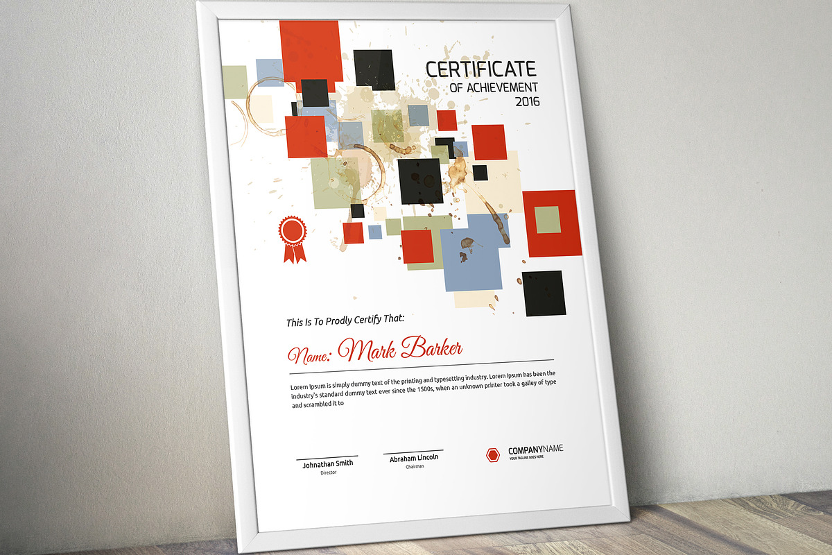 Certificate Word | PSD | AI, a Stationery Template by Curve Design (Photo 2 of 3)