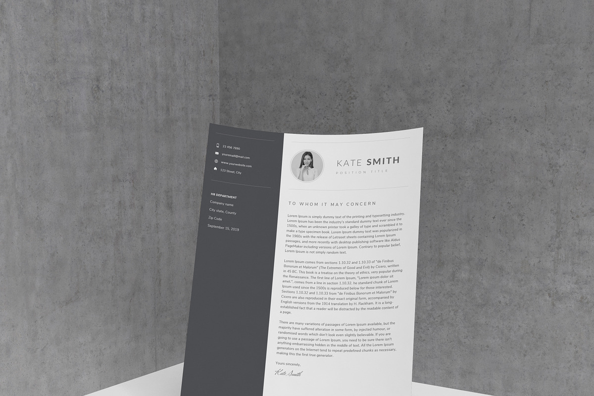 Resume Template / CV (One Page), a Resume Template by TheResumeCoach (Photo 5 of 8)