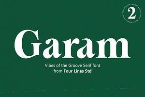 50% Garam - Bold Serif Font