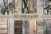 Tree bark and wood textures, a Texture Graphic by Paper Farms (Thumbnail 1 of 3)