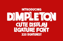 Dimpleton - All Caps Ligature Font