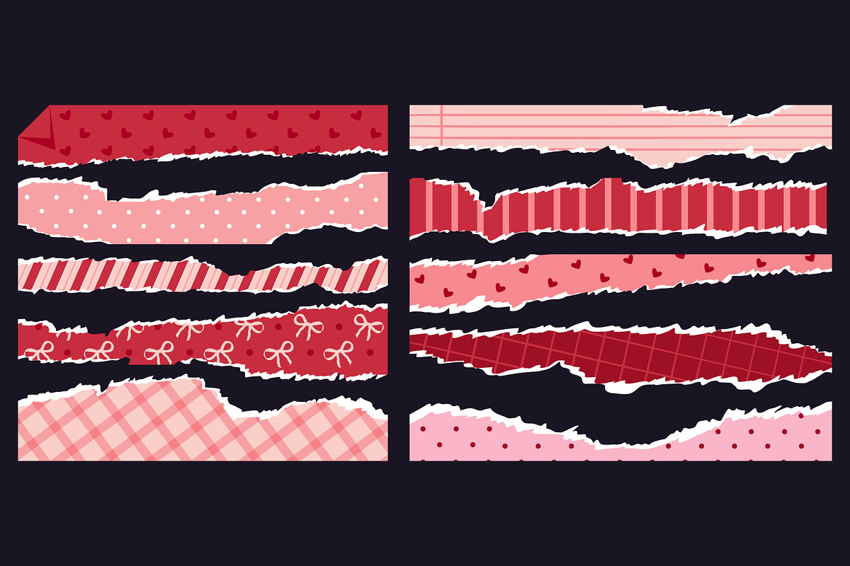 Vector ripped paper with scrap edge, a Decorative Illustration by Torontotokio (Photo 3 of 5)