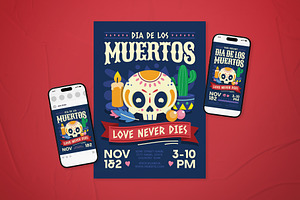 Day of The Dead Event Flyer Set, a Flyer Template by The Good Store