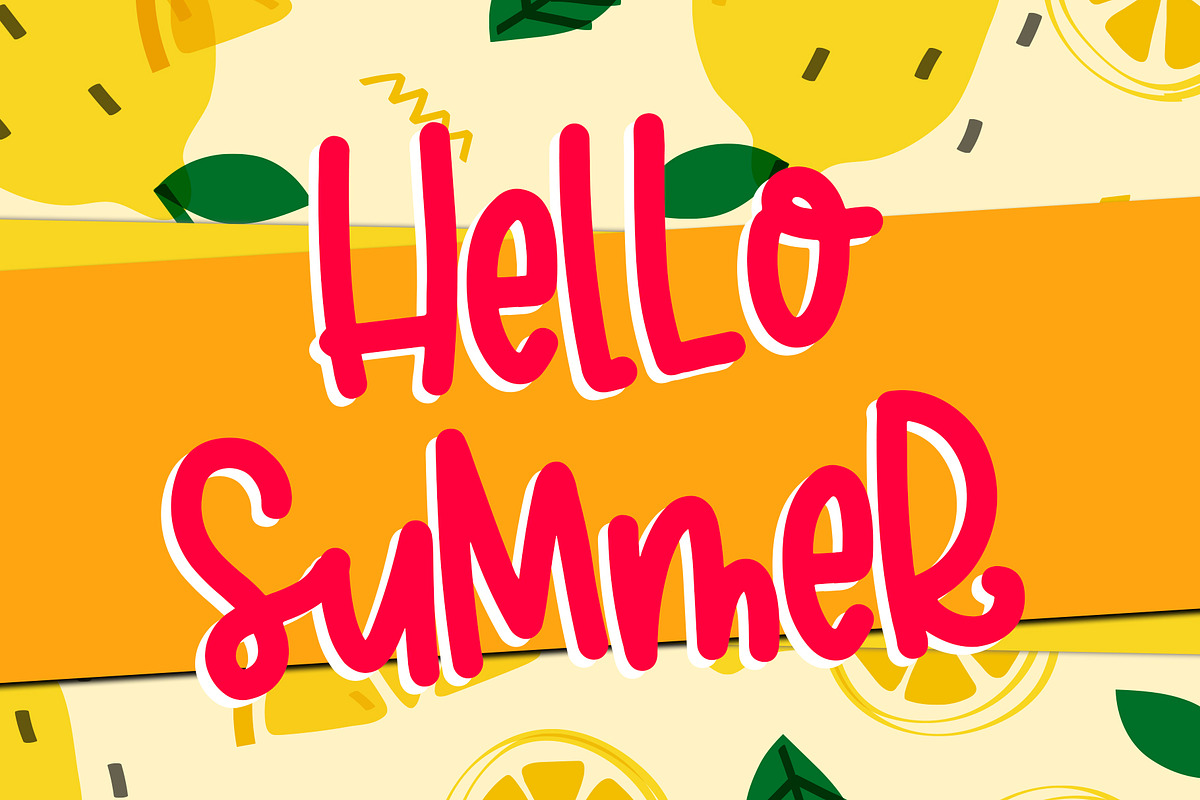 Lemon Crush - Handwritten Font preview 2