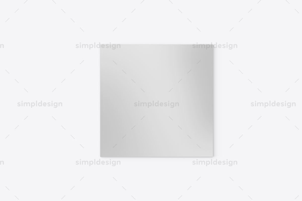 Square Softcover Book Mockup, a Books & Magazine Mockup by SimplDesign (Photo 2 of 13)