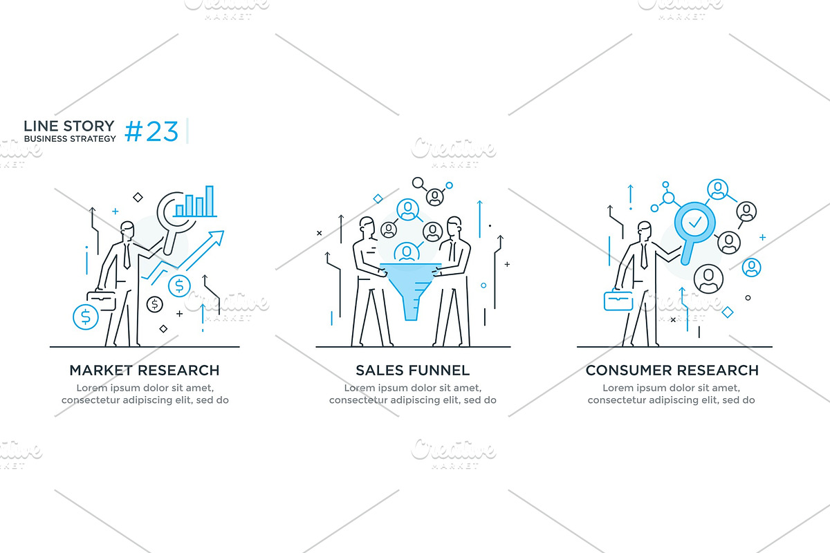 Set of illustrations concept with, a Finance Illustration by turbodesign