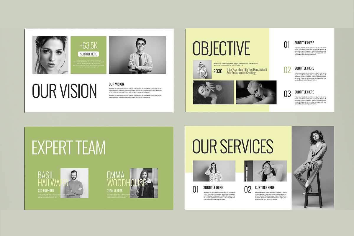 Creative Design Presentation Template preview 4