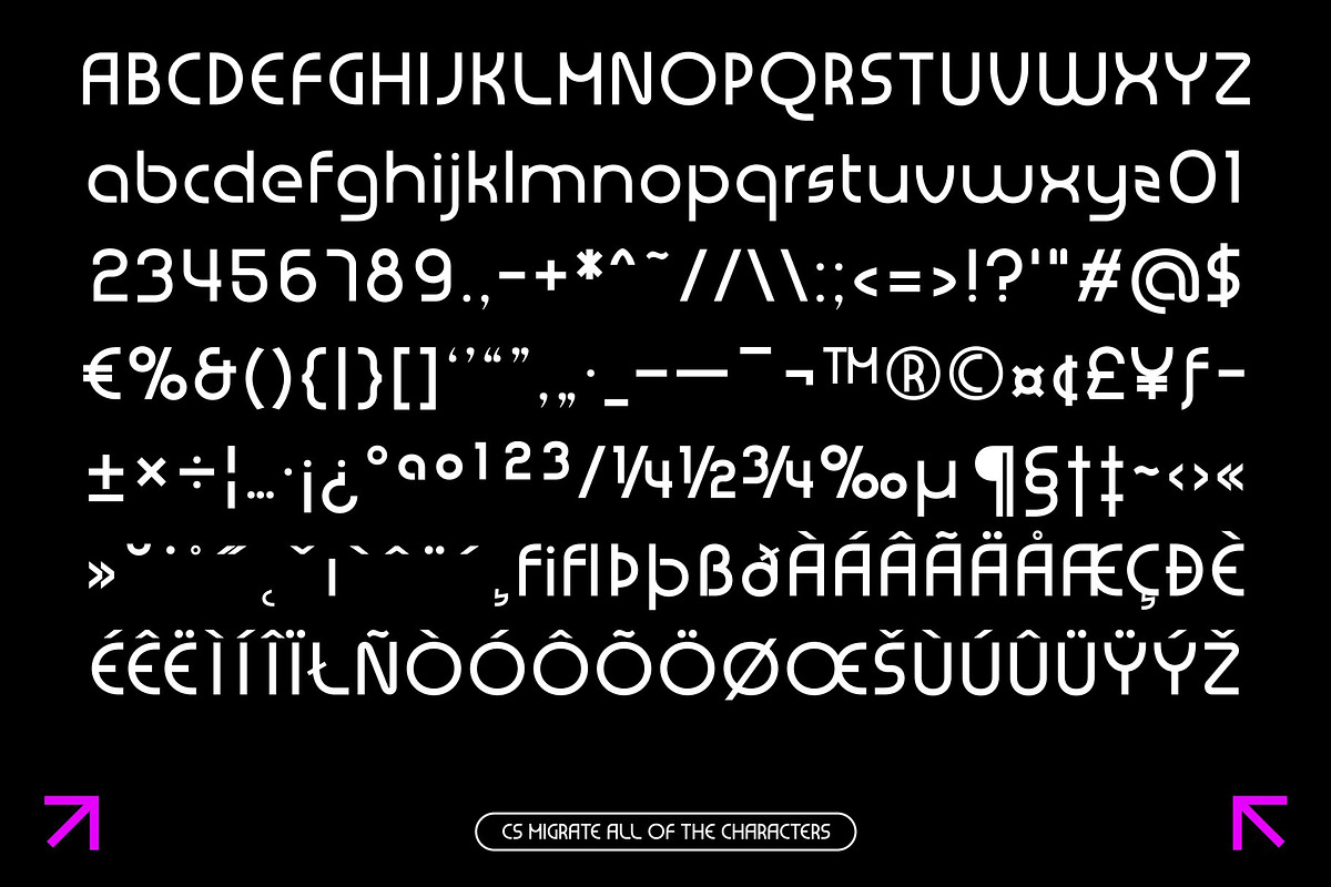 CS Migrate – Modern Display Font, a Sans Serif Font by Craft Supply Co. (Photo 8 of 8)