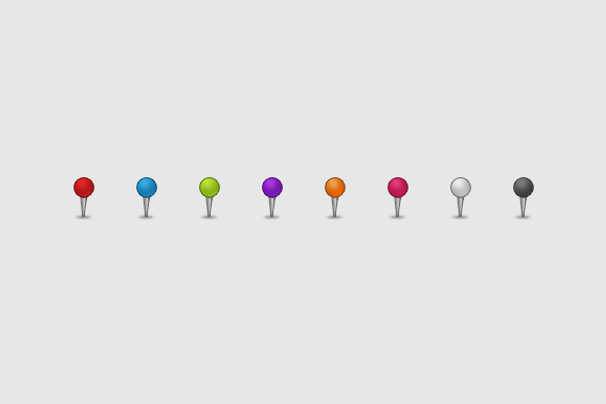 Colored Pins, an Icon by Creative VIP