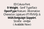 ED Colusa - Serif Font, a Serif Font by Emyself Design (Thumbnail 8 of 12)