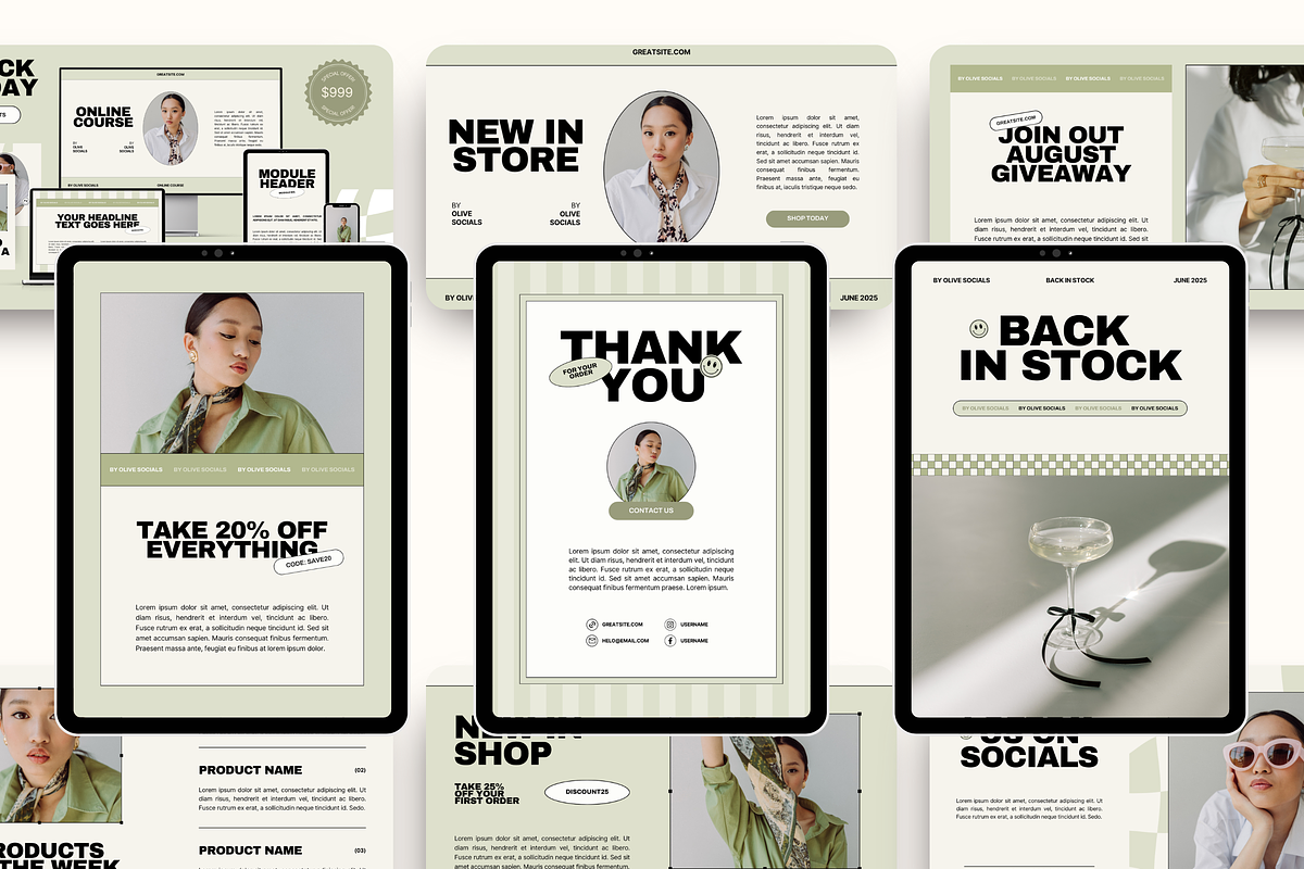 Email Marketing Newsletter Template, an Email Template by Branding Babe Co. (Photo 3 of 10)