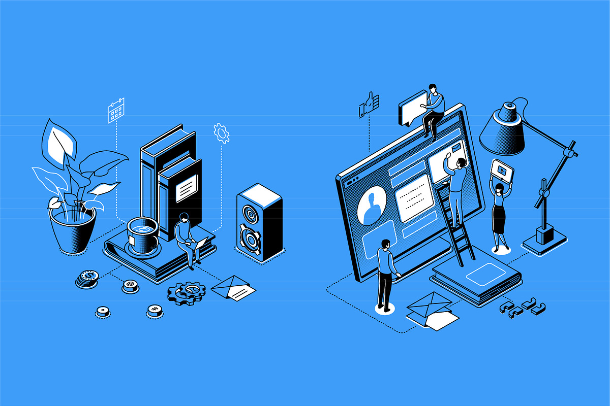 Technologies Line Isometric Set, a Templates & Theme by Boyko Pictures (Photo 6 of 13)