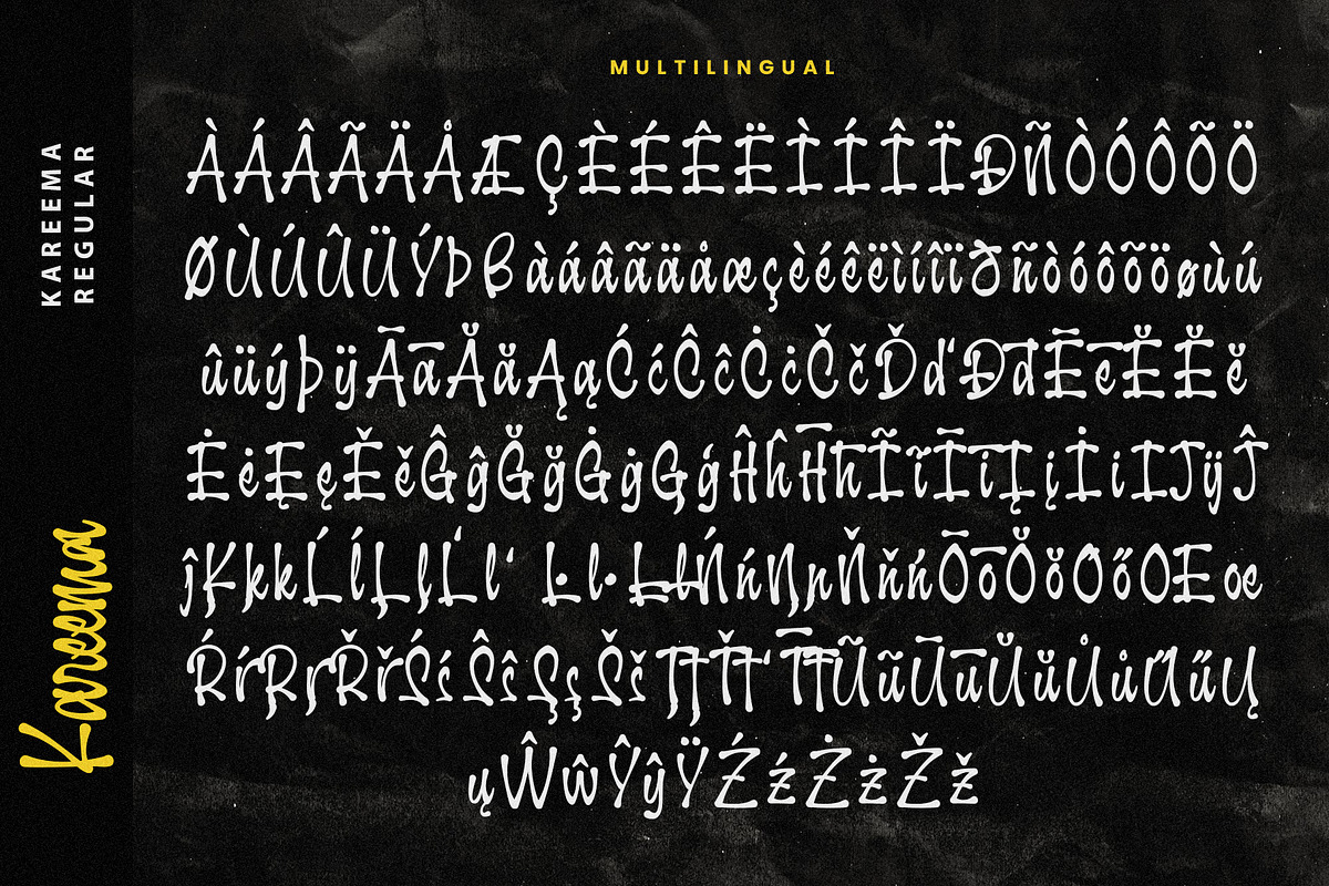 Kareema - Vintage Urban Display Font, a Handwritten Font by Azcreative Studio (Photo 11 of 12)