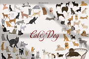 dogs and cats, favorite pets, an Animal Illustration by Yana_mide (Thumbnail 1 of 7)