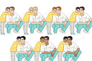 Fathers Day Clipart | Family Clipart, a Person Illustration by GlamArtZhanna (Thumbnail 3 of 5)