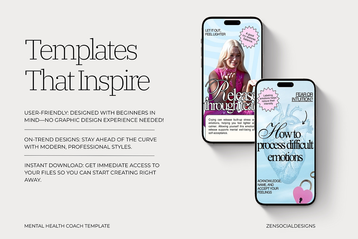 Mental Health Coach Instagram Template preview 7