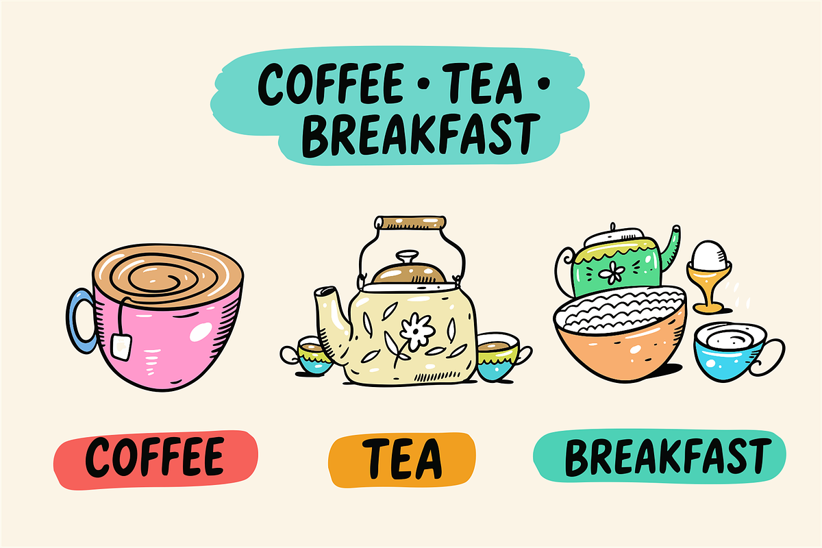 Coffee & Breakfast Doodles, a Food Illustration by Oktyabr (Photo 4 of 6)