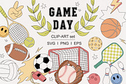 Game Day Sport clipart set, an Object Graphic by @olga.angelloz (Thumbnail 1 of 2)