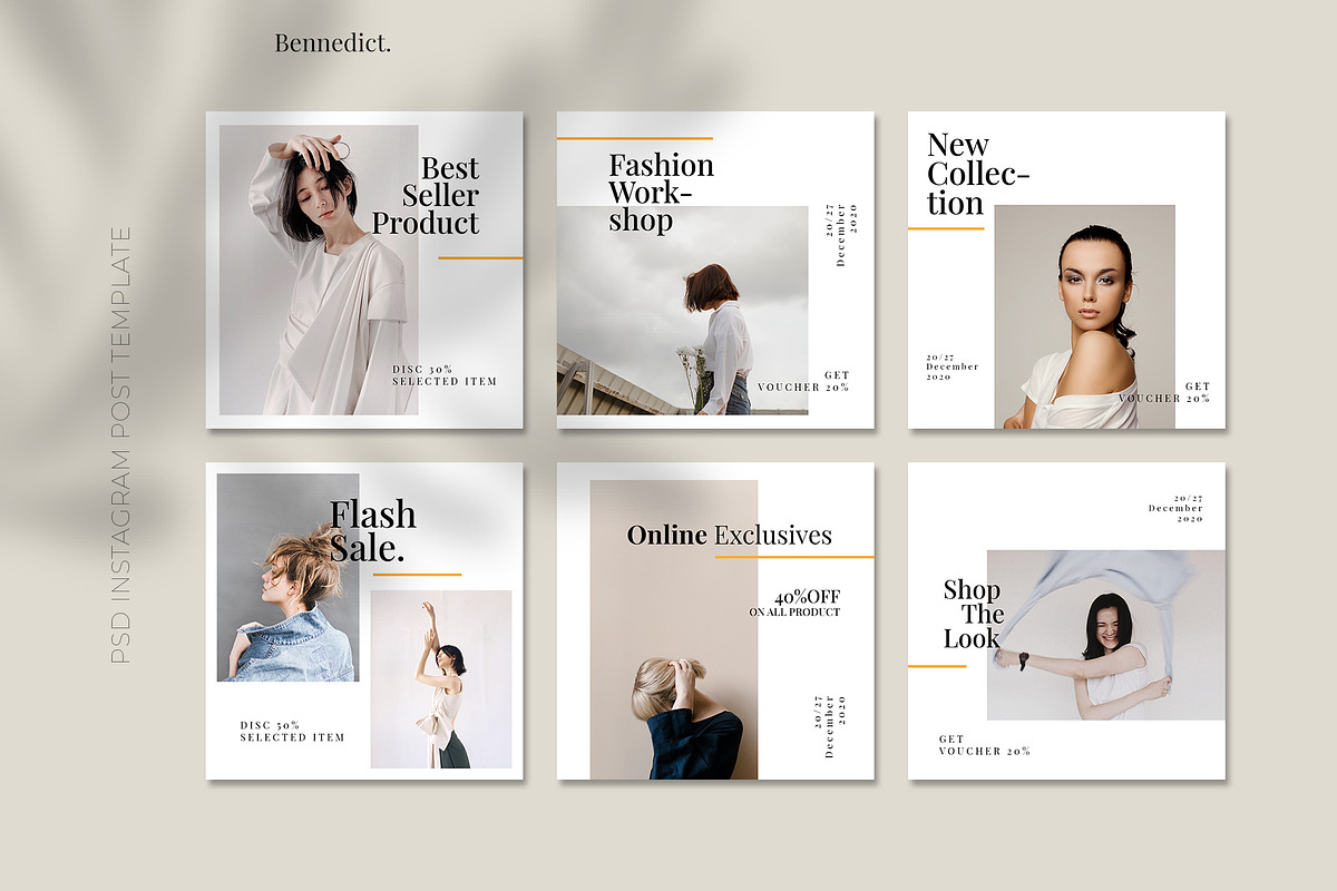 Bennedict - Instagram Stories & Post, a Social Media Template by Creatchees.std (Photo 6 of 6)