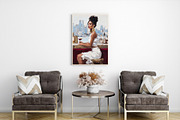 A Black Woman’s Luxury Wall Art Set, an Illustration by PrintablesByFranklyn (Thumbnail 5 of 7)