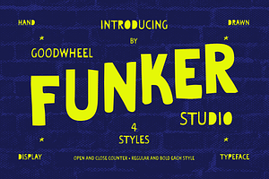 Funker | Handdrawn Typeface
