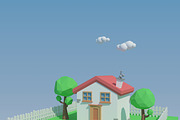 Low Poly House, an Architecture 3D Model by XYZ Space (Thumbnail 1 of 13)