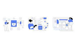 Decentralized and Automated, a Technology Illustration by Visual Generation