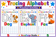 Preschool Alphabet D-E-F Worksheets, a Marketing Template by Ink Gallery (Thumbnail 2 of 2)