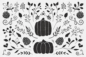 85 Hand Sketched Floral Vectors