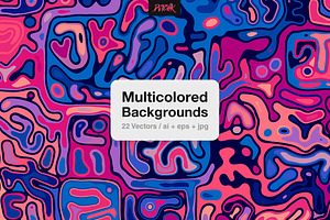 Multicolored Backgrounds, a Background Graphic by dvtchk