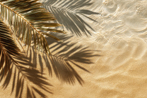 Tropical leaf shadow dances, a Photo by Pavel_design