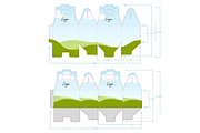Straight Gable Box Mockup + Template, a Packaging Mockup by Korner (Thumbnail 4 of 12)