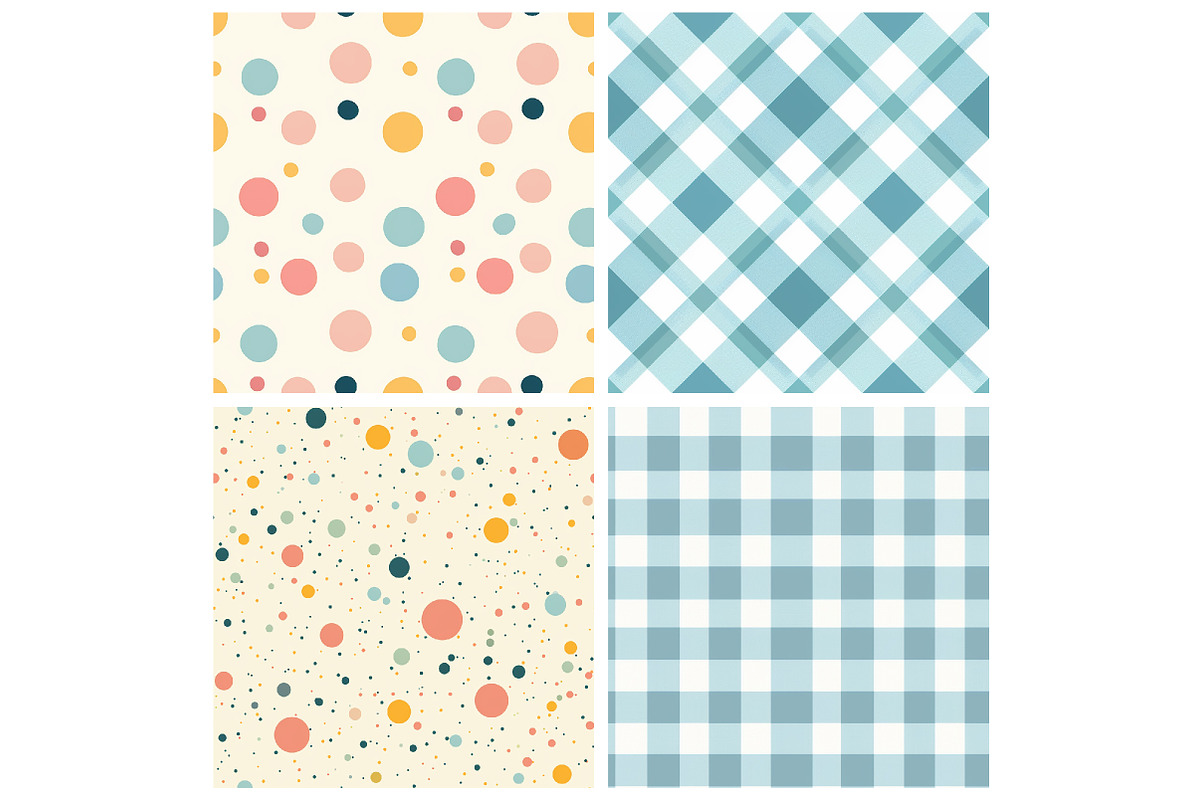 Drawing Party Seamless Patterns, an Illustration by DreamArtGraphic (Photo 5 of 5)