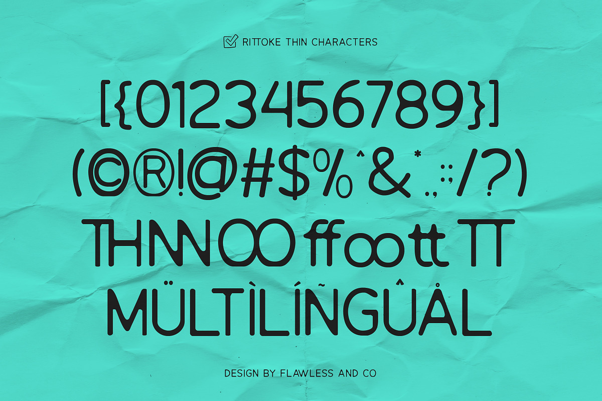 Rittoke - Sans Serif Duo Font, a Sans Serif Font by Flawless And Co (Photo 7 of 10)