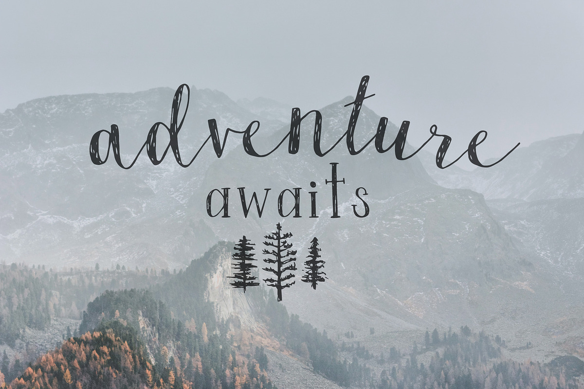Oatmeal Raisin Font Duo + Graphics preview 6