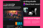 Studio website, a Landing Page Template by danielsantinhos (Thumbnail 3 of 7)