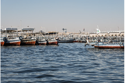 Small boats used to take tourists to