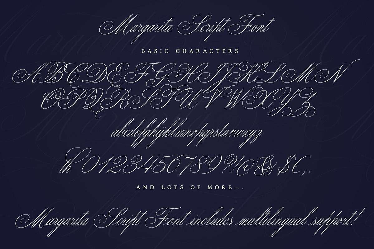 Margarita Light, a Script Font by Ivan Rosenberg (Photo 9 of 10)
