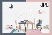 Kids Room Wall/Frame Mock Up 7, a Print Template by Whimsicality (Thumbnail 3 of 4)