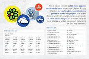 212 Flat Round Social Media Icons, an Icon by ArtFusion (Thumbnail 5 of 5)