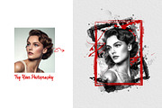 Watercolor Canvas Frame Art Effect, an Action Add-On by MRI STUDIO (Thumbnail 4 of 34)